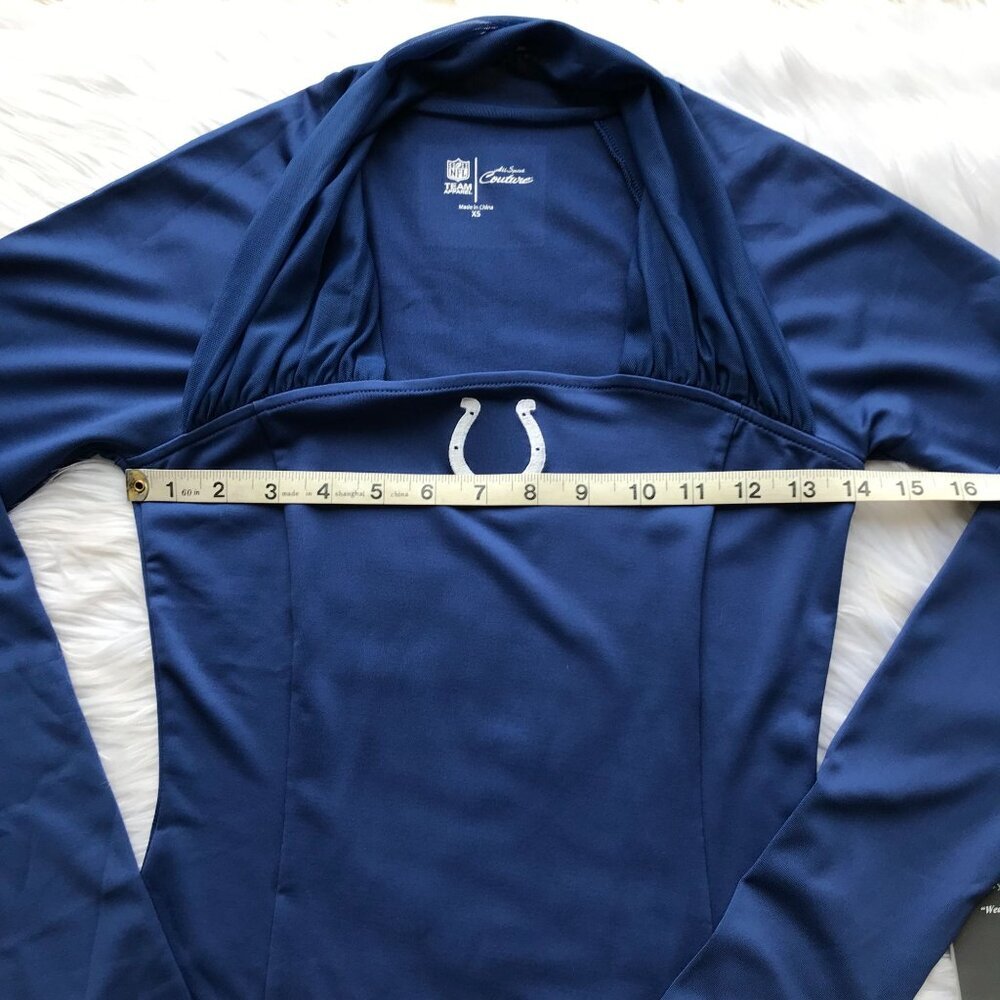 NWT Women's NFL Indianapolis COLTS Long Sleeve Fitted Top Shirt - XS - Picture 5 of 8
